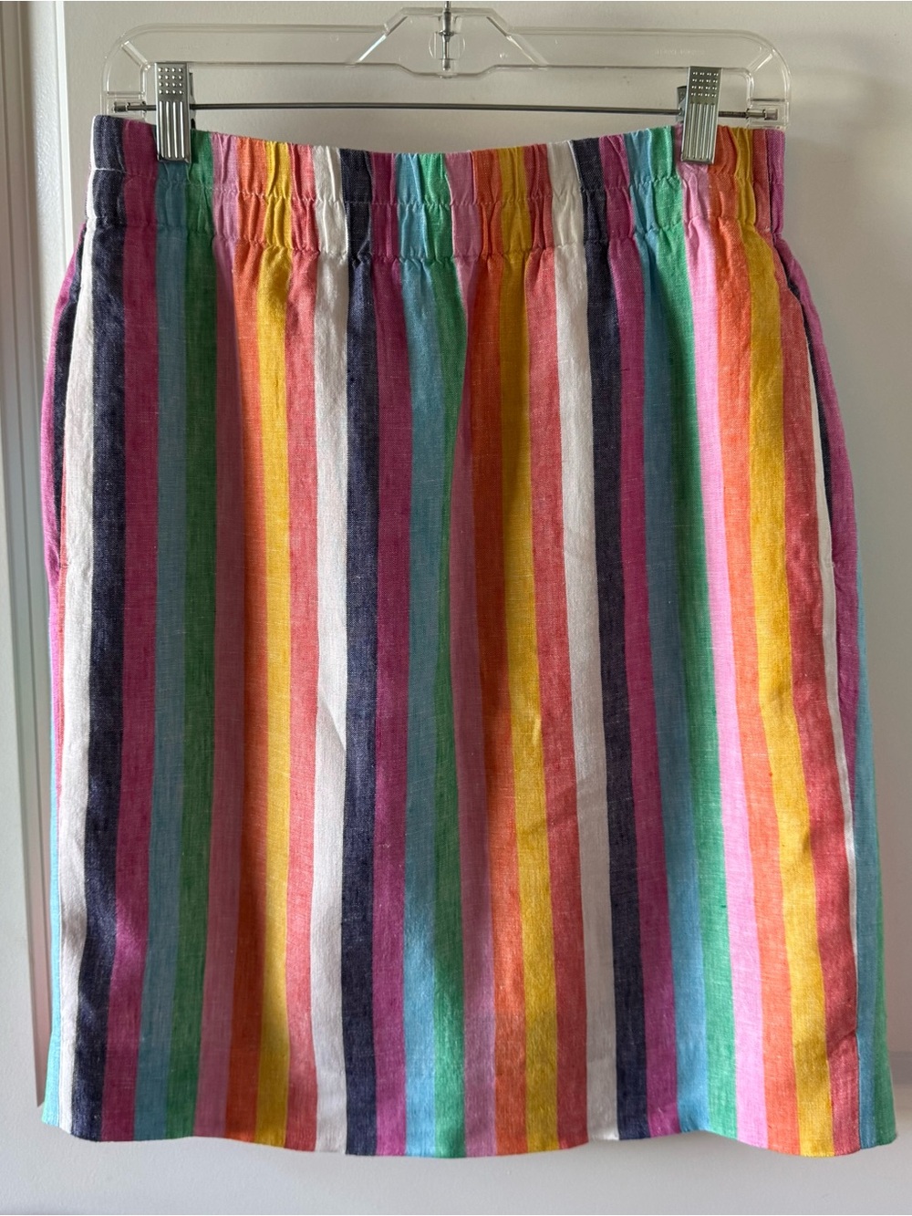 J.Crew Rainbow Linen Skirt
